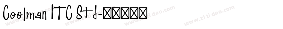 Coolman ITC Std字体转换